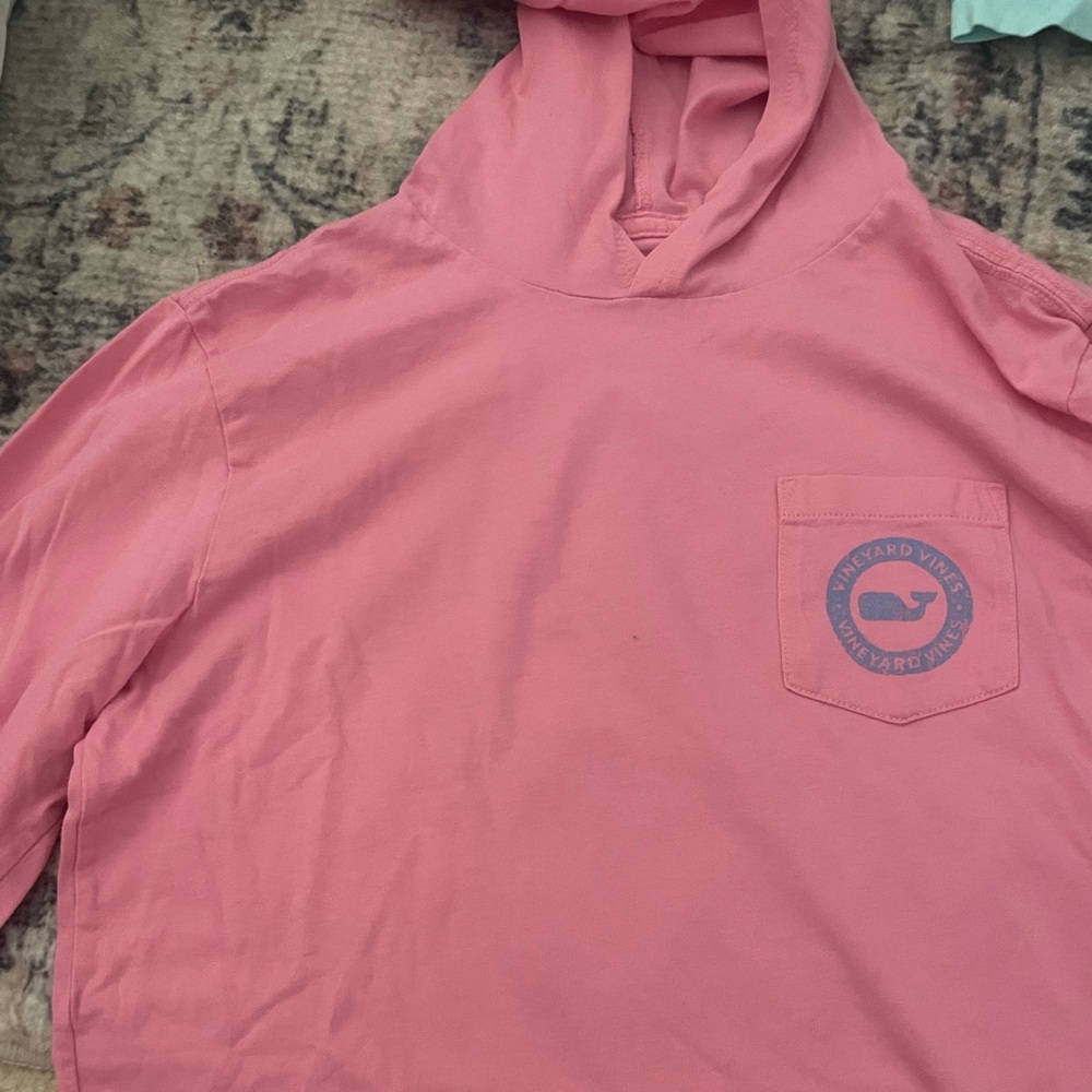 Girls, vineyard vines T-shirt, pink size medium